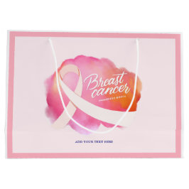 Bolsa De Regalo Grande Cinta rosa Recaudación de fondos formales para la 