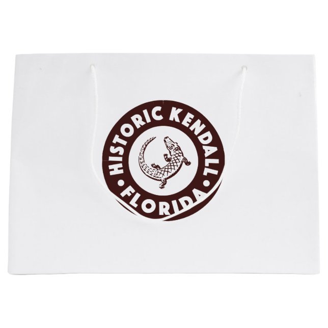 Bolsa De Regalo Grande Círculo Kendall Florida - Marrón (Anverso)
