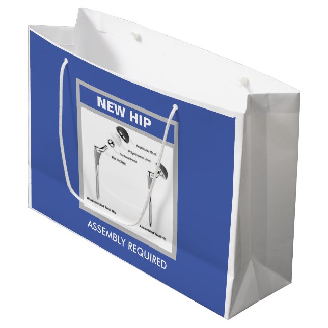 Bolsa De Regalo Grande Cirugía de cadera divertida - Se requiere un conju (Angulo Anverso)