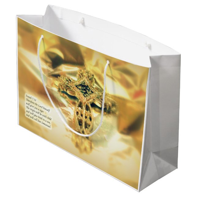 Bolsa De Regalo Grande Cita biblia - Cristianismo (Angulo reverso)