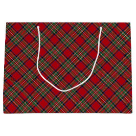 Bolsa De Regalo Grande Clan Stewart Red Tartán navidades
