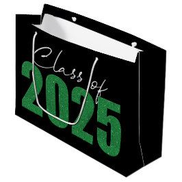 Bolsa De Regalo Grande Clase Purpurina verde de 2025