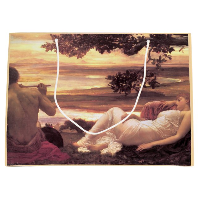 Bolsa De Regalo Grande Clásica Idyll (por Frederic Leighton) (Anverso)