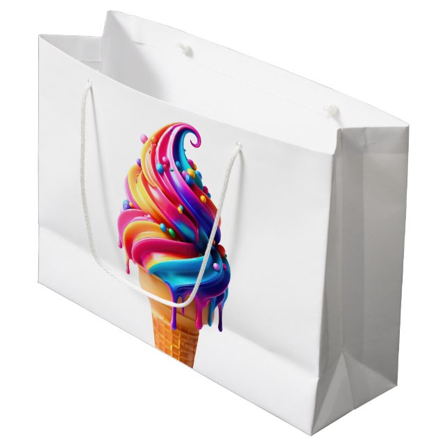 Bolsa De Regalo Grande Clásico de helado de SlipperyJoe (Angulo Anverso)