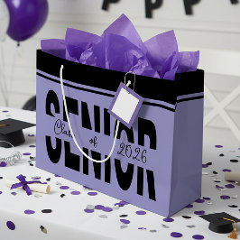 Bolsa De Regalo Grande Clásico negro personalizado Senior