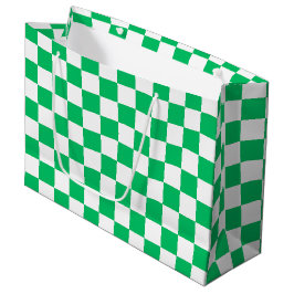 Bolsa De Regalo Grande Classic green checkered
