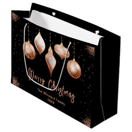 Bolsa De Regalo Grande Classic Rose Gold Ornament Christmas