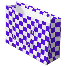 Bolsa De Regalo Grande Classic visual violet checkerboard