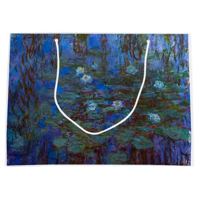 Bolsa De Regalo Grande Claude Monet - Blue Water Lilies (Anverso)