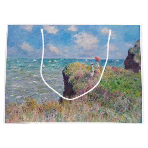 Bolsa De Regalo Grande Claude Monet - Camino acantilado en Pourville