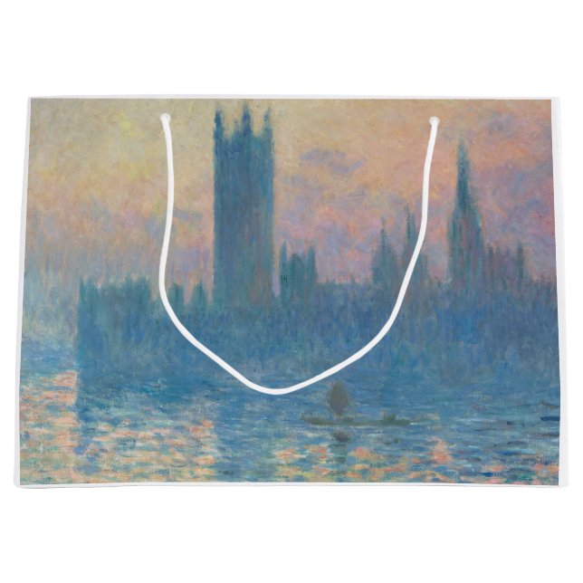 Bolsa De Regalo Grande Claude Monet - Casas del Parlamento (Anverso)
