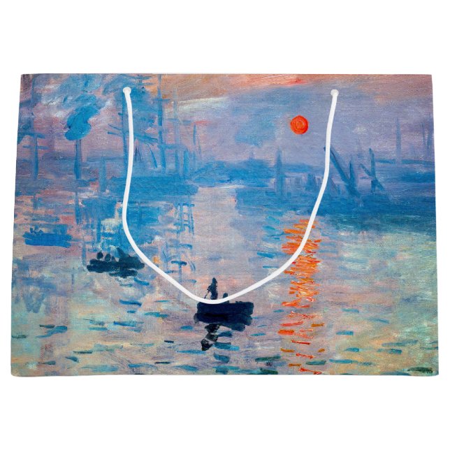 Bolsa De Regalo Grande Claude Monet - Impresión, amanecer (Anverso)