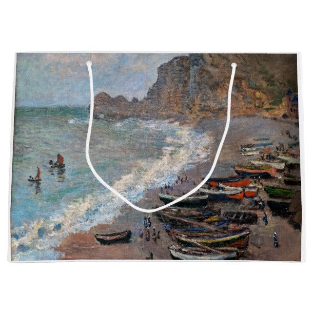 Bolsa De Regalo Grande Claude Monet - La playa de Etretat (Anverso)