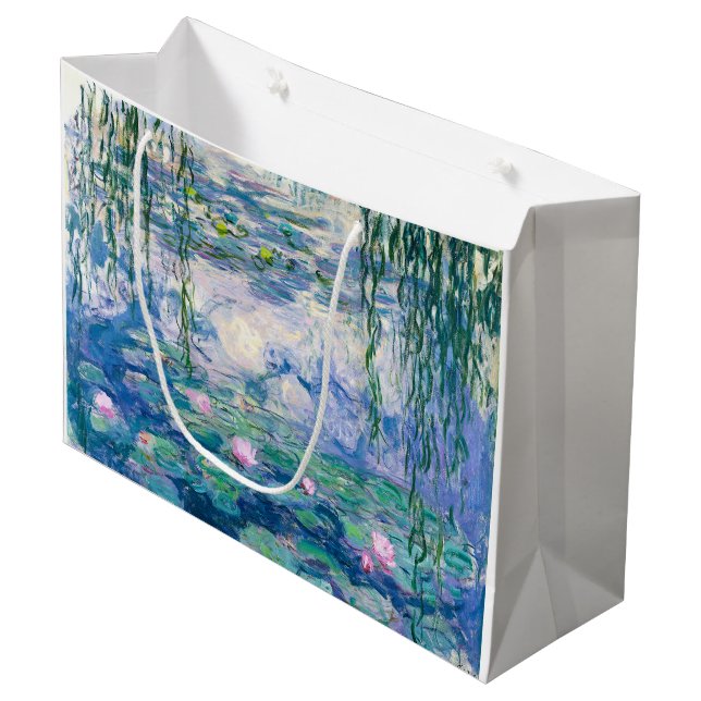 Bolsa De Regalo Grande CLAUDE MONET - LÍNEAS de agua (Angulo Anverso)