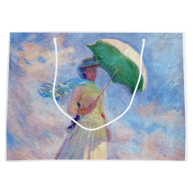 Bolsa De Regalo Grande Claude Monet - Mujer con Parasol a la derecha (Anverso)