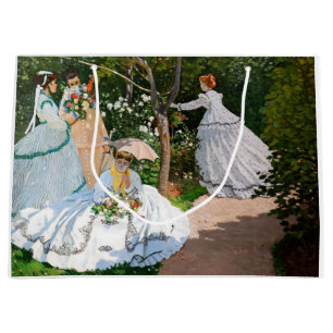 Bolsa De Regalo Grande Claude Monet - Mujeres en el jardín