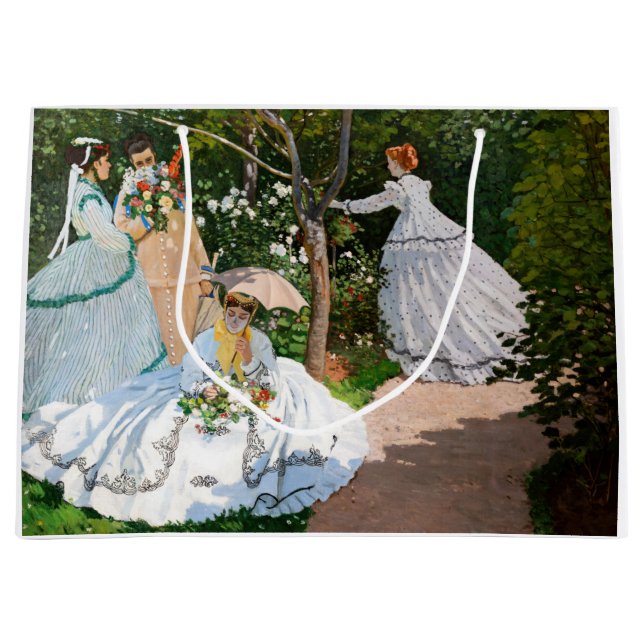 Bolsa De Regalo Grande Claude Monet - Mujeres en el jardín (Anverso)