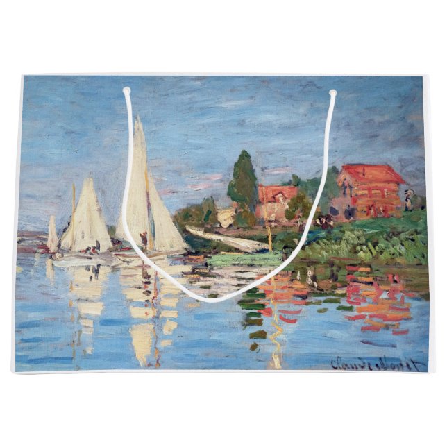 Bolsa De Regalo Grande Claude Monet - Regattas en Argenteuil (Anverso)