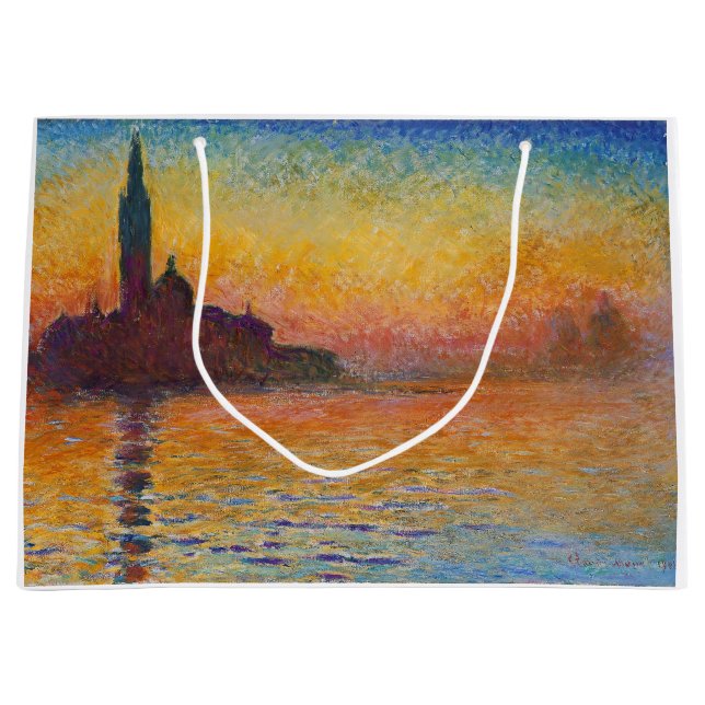 Bolsa De Regalo Grande Claude Monet - San Giorgio Maggiore en Dusk (Anverso)