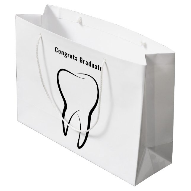 Bolsa De Regalo Grande Clínica Dental Dentistry Graduación Médica (Angulo reverso)