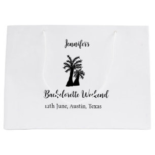 Bolsa De Regalo Grande club del árbol de coco de fin de semana de soltera