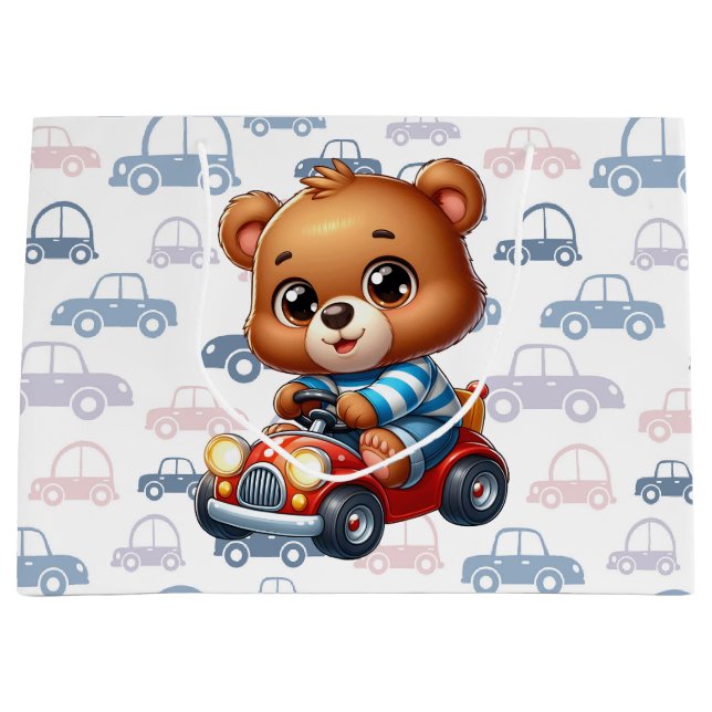 Bolsa De Regalo Grande Coches de corte (Anverso)