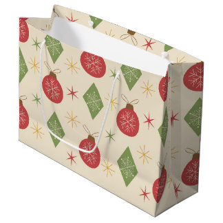 Bolsa De Regalo Grande Cochitos de nieve en diamantes y adornos de mediad