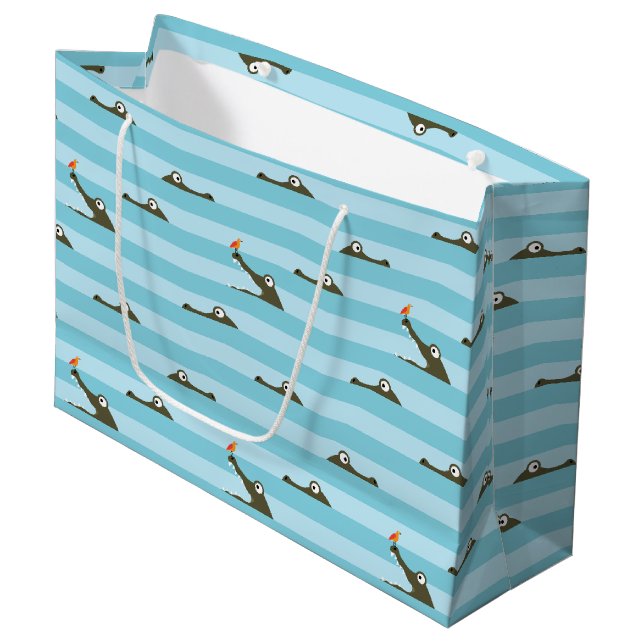 Bolsa De Regalo Grande Cocodrilo (Angulo Anverso)