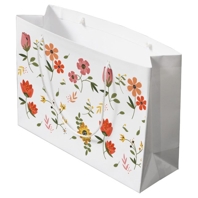 Bolsa De Regalo Grande colección de flores (Angulo reverso)