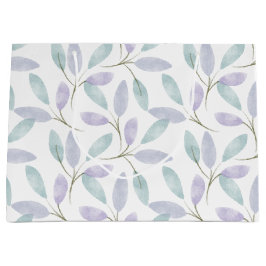 Bolsa De Regalo Grande Colección de Jennifer Hojas de acuarela