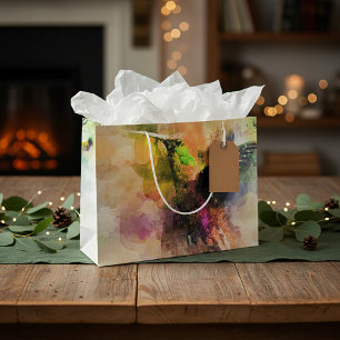 Bolsa De Regalo Grande Colibrí acuarela