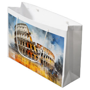 Bolsa De Regalo Grande Coliseo Roma Italia