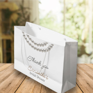 Bolsa De Regalo Grande Collar de perlas elegante regalo para Despedida de