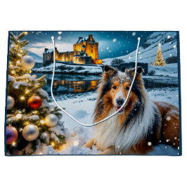 Bolsa De Regalo Grande Collie Holiday 