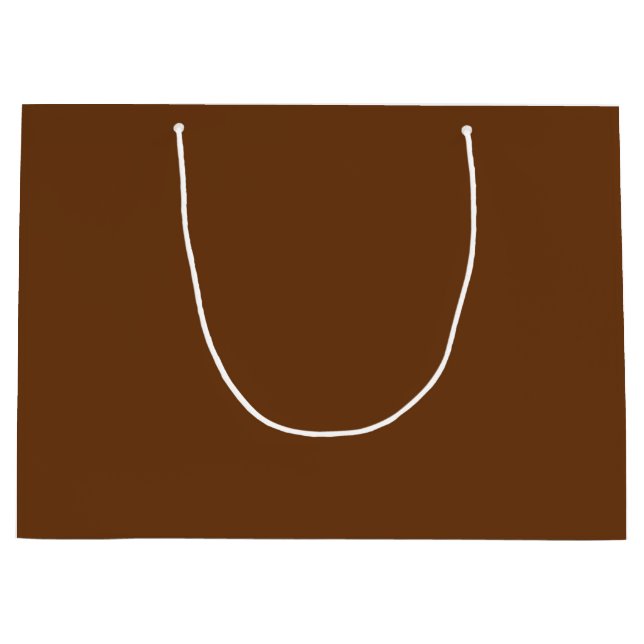 Bolsa De Regalo Grande Color en blanco sólido Sepia (Anverso)