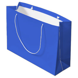 Bolsa De Regalo Grande Color sólido azul real | Clásica | Elegante