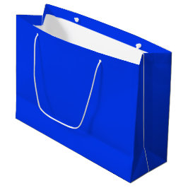 Bolsa De Regalo Grande Color sólido azul vibrante