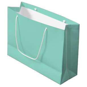 Bolsa De Regalo Grande Color sólido Beach Vidrio llano acua menta verde