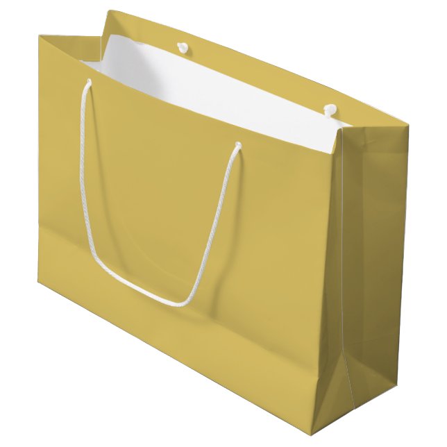 Bolsa De Regalo Grande Color sólido crema dorado (Angulo Anverso)
