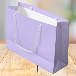 Bolsa De Regalo Grande Color sólido de lavanda pálida
