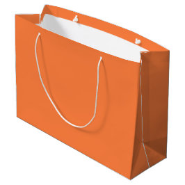 Bolsa De Regalo Grande Color sólido Naranja de mango | Clásica | Elegante