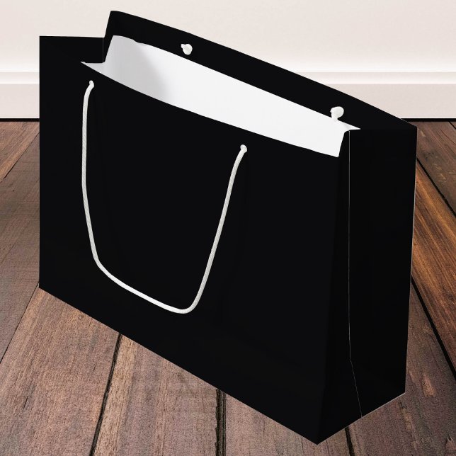 Bolsa De Regalo Grande Color sólido negro (Subido por el creador)