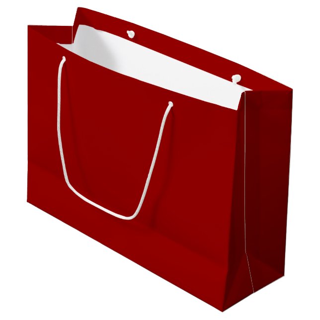Bolsa De Regalo Grande Color sólido rojo Crimson (Angulo Anverso)