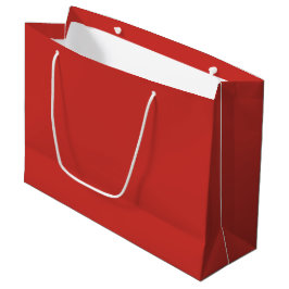 Bolsa De Regalo Grande Color sólido rojo navidad