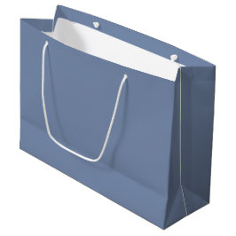 Bolsa De Regalo Grande Color sólido simple pizarra azul