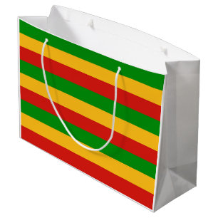 Bolsa De Regalo Grande COLORES DE BANDERA RASTAFARI + tus ideas
