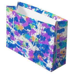 Bolsa De Regalo Grande Colores de Guay Resumen Pintar con bandeja, borros