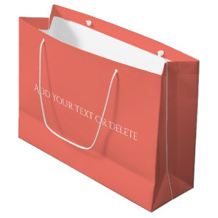 Bolsa De Regalo Grande Colores de tendencia -Color coral del atardecer - 