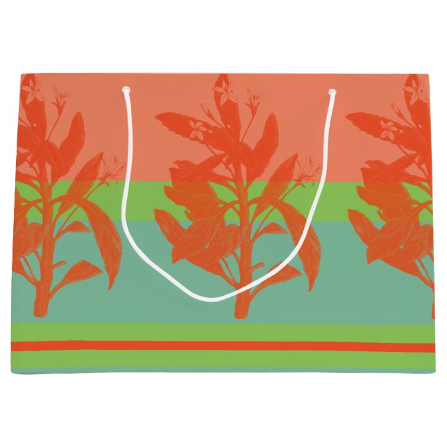 Bolsa De Regalo Grande Colores tropicales claros y frescos (Anverso)