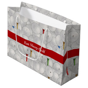 Bolsa De Regalo Grande Coma el golf del sueño